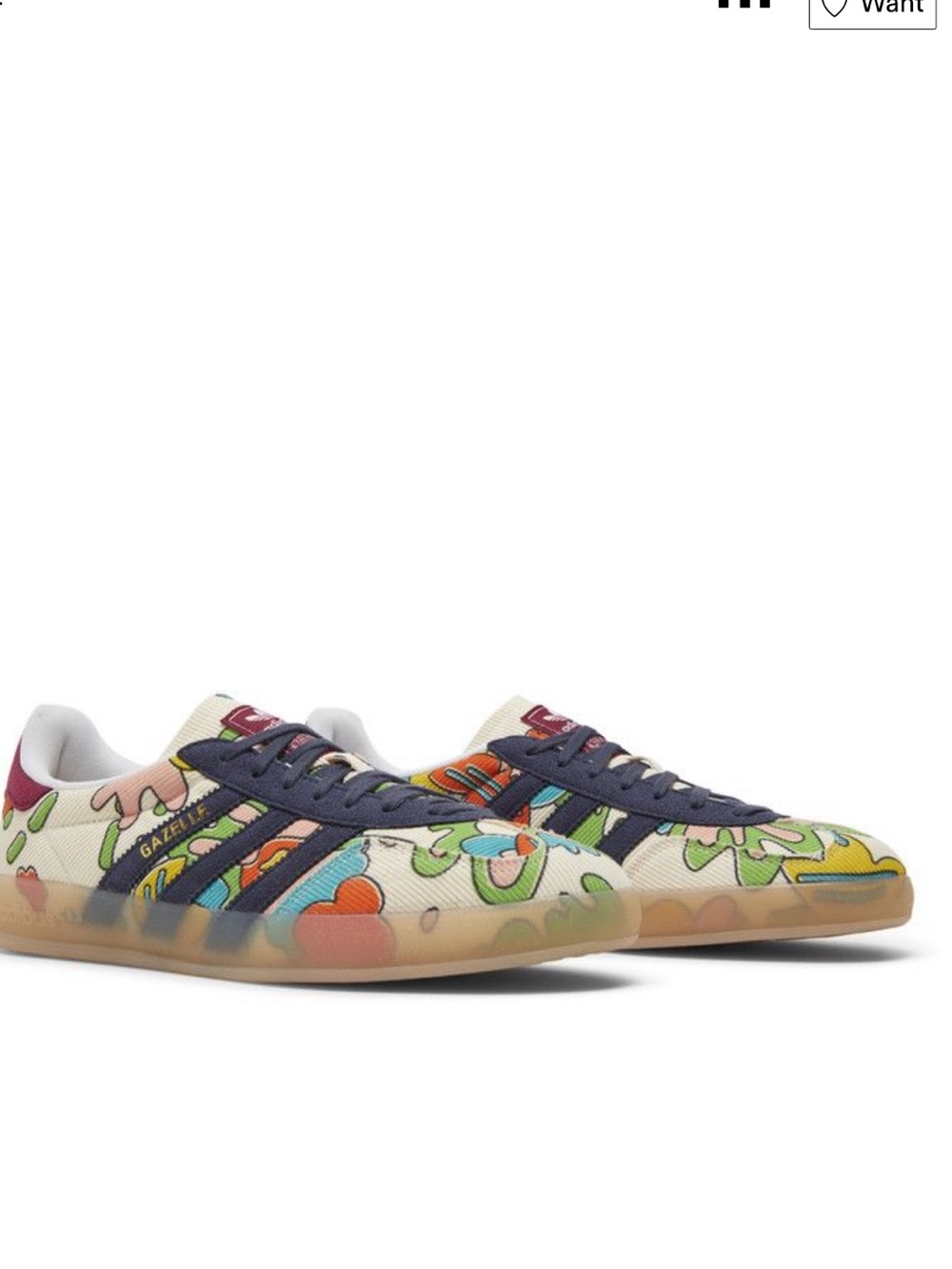 adidas SW Gazelle Indoor Abstract Print Sneakers US 11 BNWT